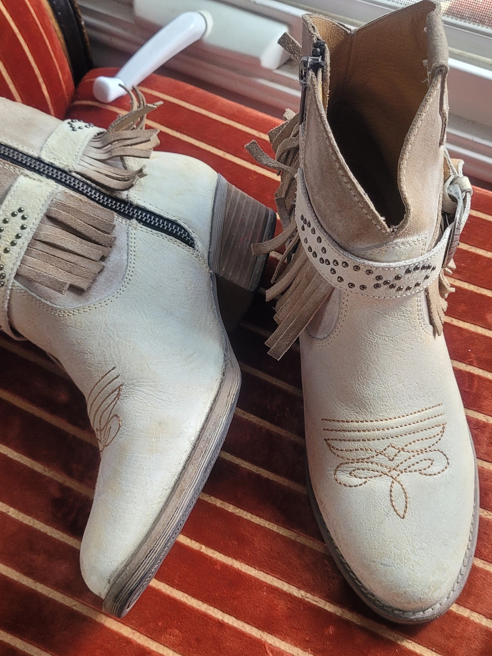 Fringed Western Ankle Booties